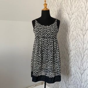 Urban Outfitters Black & White Empire Waist dress